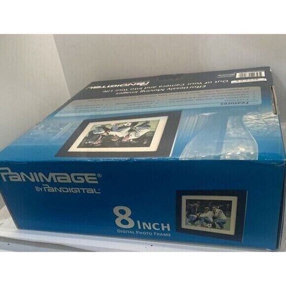 Paniimage 8” Digital Photo Frame Holds 6400 Images New In Box - Picture 2 of 7